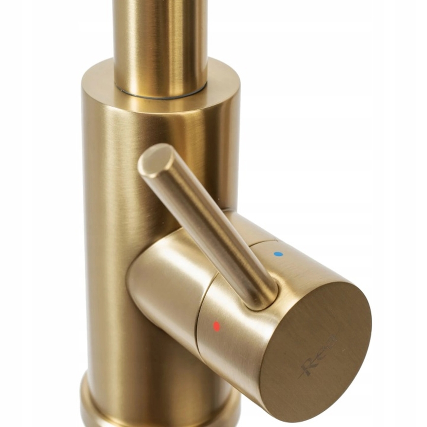 REA-B9842 - Miscelatore per lavello touch con doccetta estraibile FRESH TOUCH 37 cm 4xAA oro spazzolato