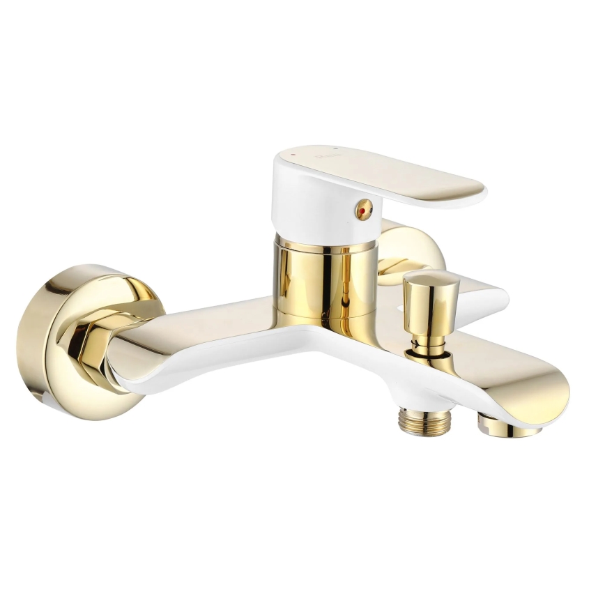 REA-B9932 - Set per vasca BLOOM opaco bianco/oro