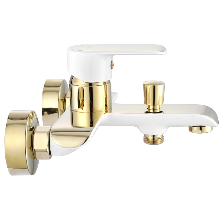 REA-B9932 - Set per vasca BLOOM opaco bianco/oro