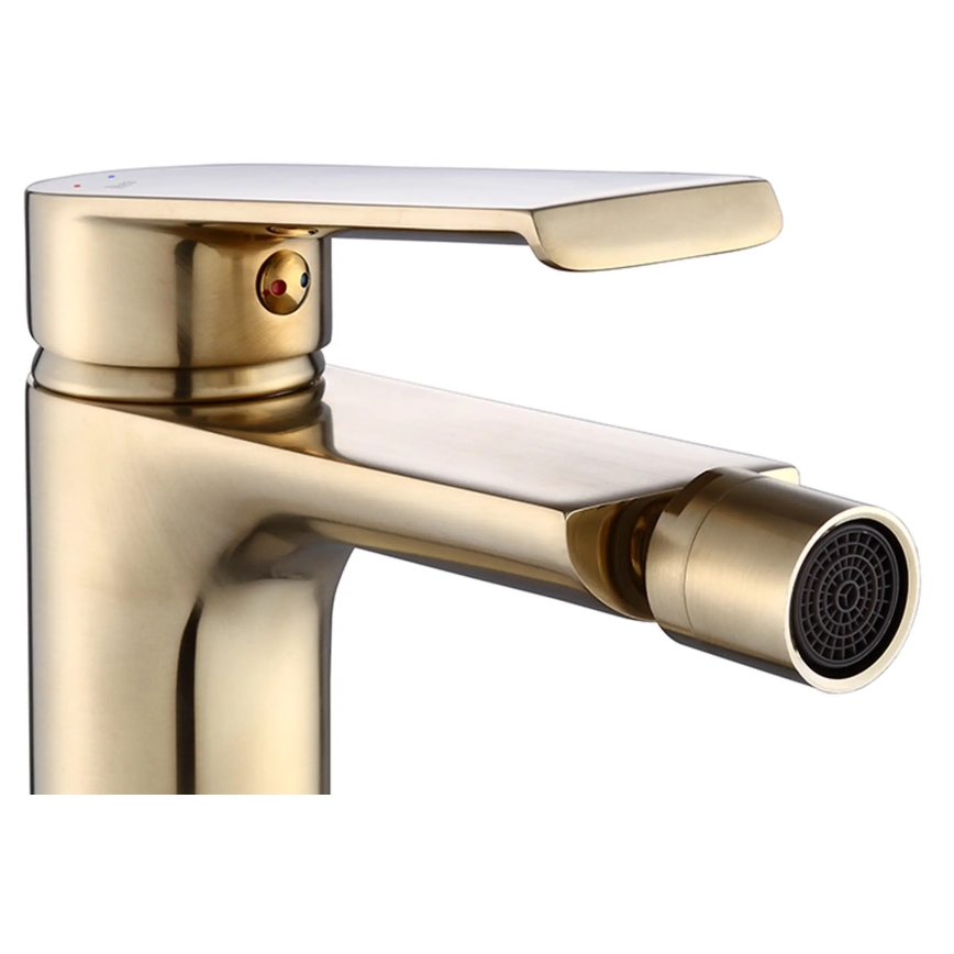 REA-B9970 - Miscelatore per bidet HASS 14,5 cm, finitura oro spazzolato
