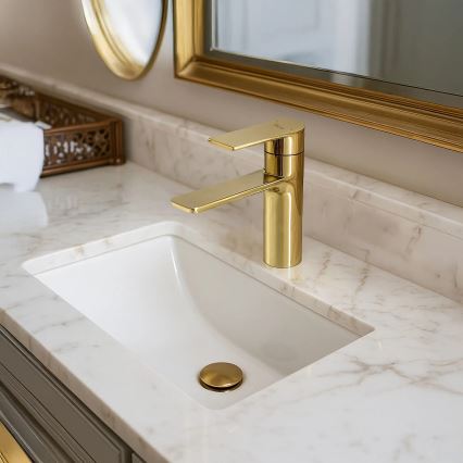 REA-B9981 - Mitigeur pour lavabo STORM 15 cm doré