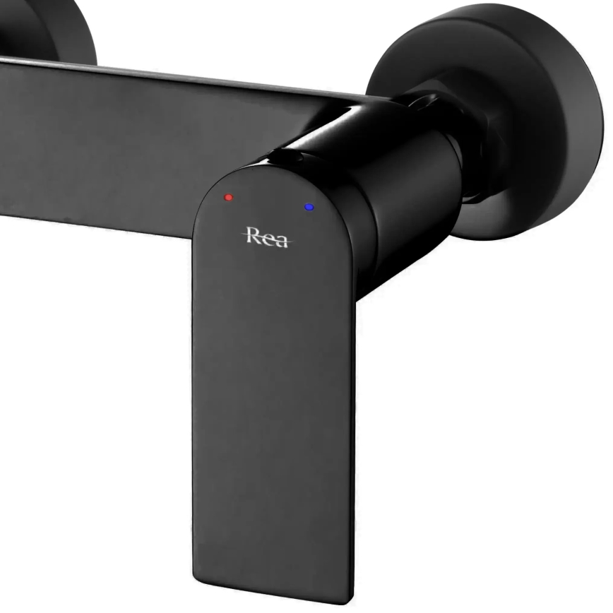 REA-B9989 - Ensemble pour baignoire STORM noir mat