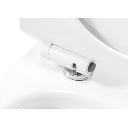 REA-C1400 - Wandhängendes WC mit WC-Sitz CARTER RIMLESS, Keramik/weiß