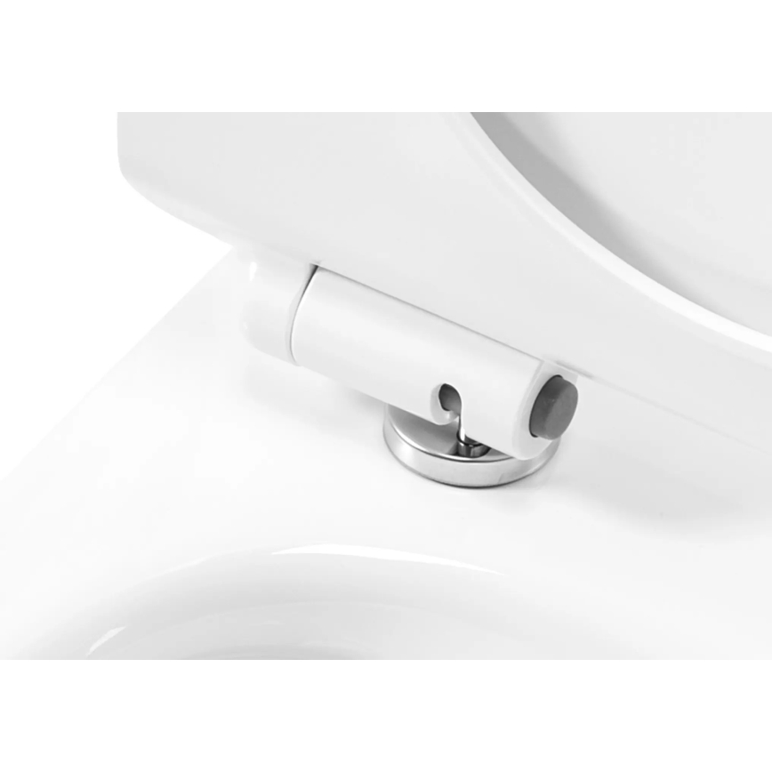 REA-C1400 - Wandhängendes WC mit WC-Sitz CARTER RIMLESS, Keramik/weiß