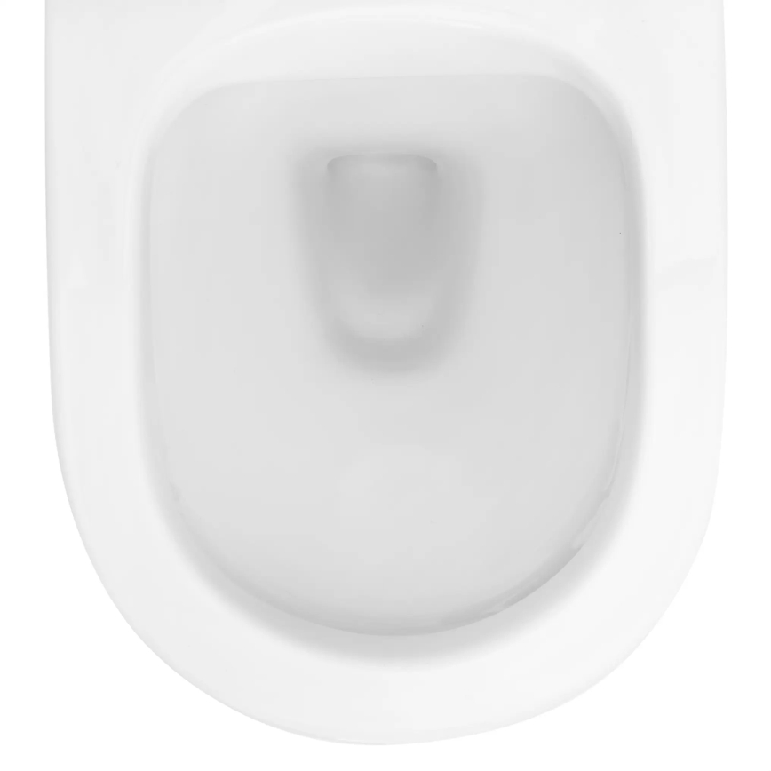 REA-C2760 - WC suspendu avec abattant CARLO FLAT MINI RIMLESS, céramique/blanc brillant