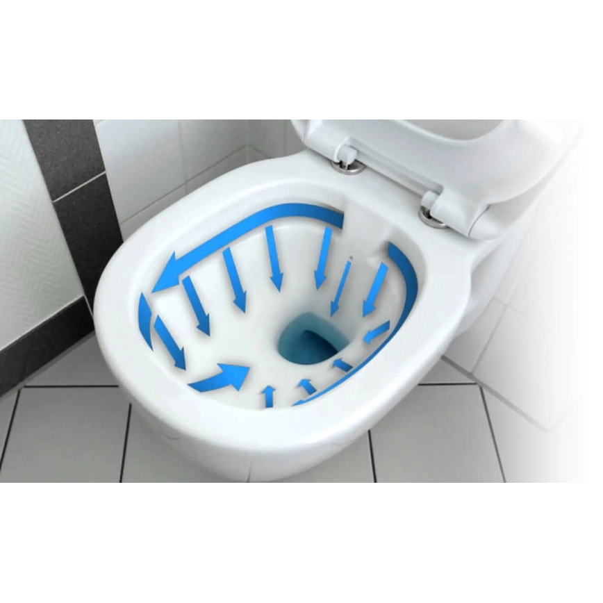 REA-C2760 - WC suspendu avec abattant CARLO FLAT MINI RIMLESS, céramique/blanc brillant