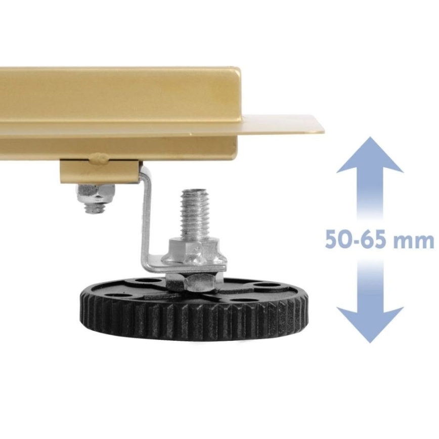 REA-G2562 - Caniveau d'évacuation NEOX 70 cm en acier inoxydable / doré