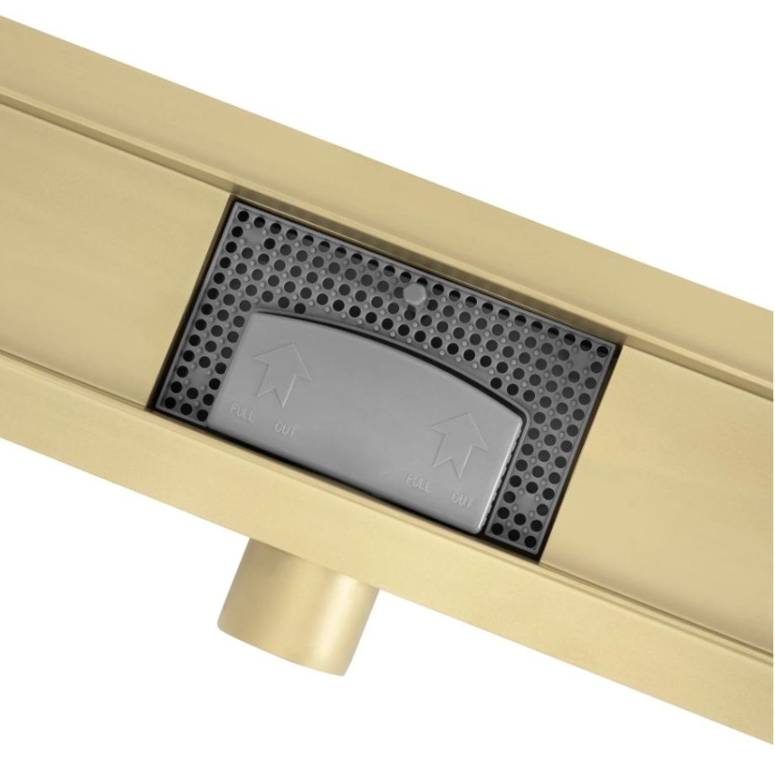 REA-G2562 - NEOX Ablaufrinne 70 cm, Edelstahl/Gold