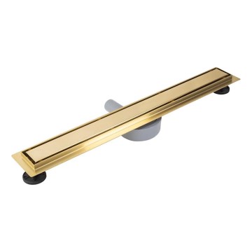 REA-G2702 - Canalina di scarico NEOX PRO 70 cm in acciaio inossidabile/oro spazzolato