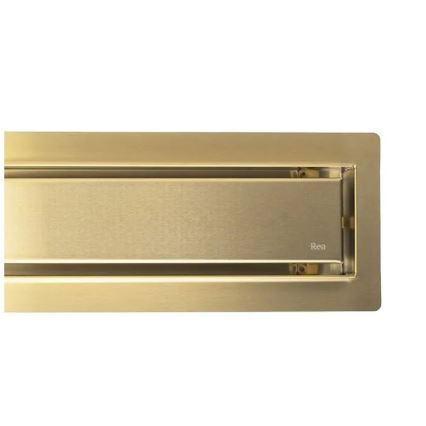 REA-G2703 - Ablaufrinne NEOX PRO 80 cm Edelstahl/gebürstetes Gold