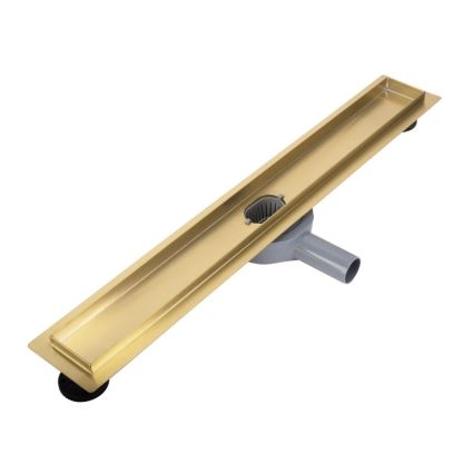 REA-G2704 - Canalina di scarico NEOX PRO 90 cm in acciaio inox/oro spazzolato