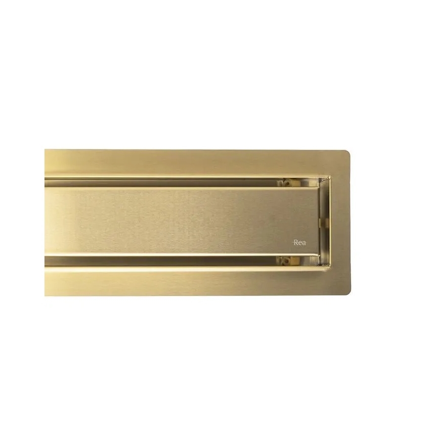 REA-G2704 - Duschrinne NEOX PRO 90 cm, Edelstahl/gebürstetes Gold