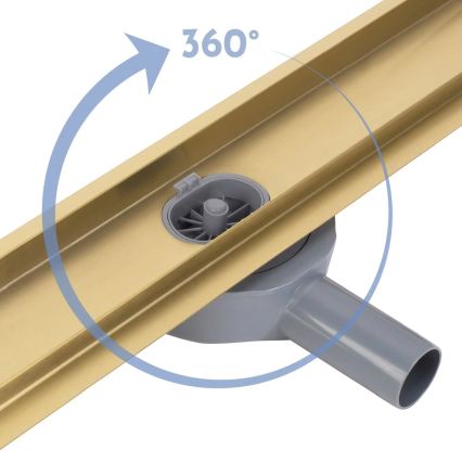 REA-G2743 - Ablaufrinne NEOX PRO 60 cm, Gold
