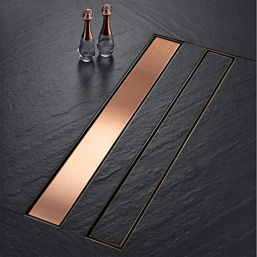 REA-G4802 - Canalina di scarico NEOX PRO 80 cm in rame spazzolato