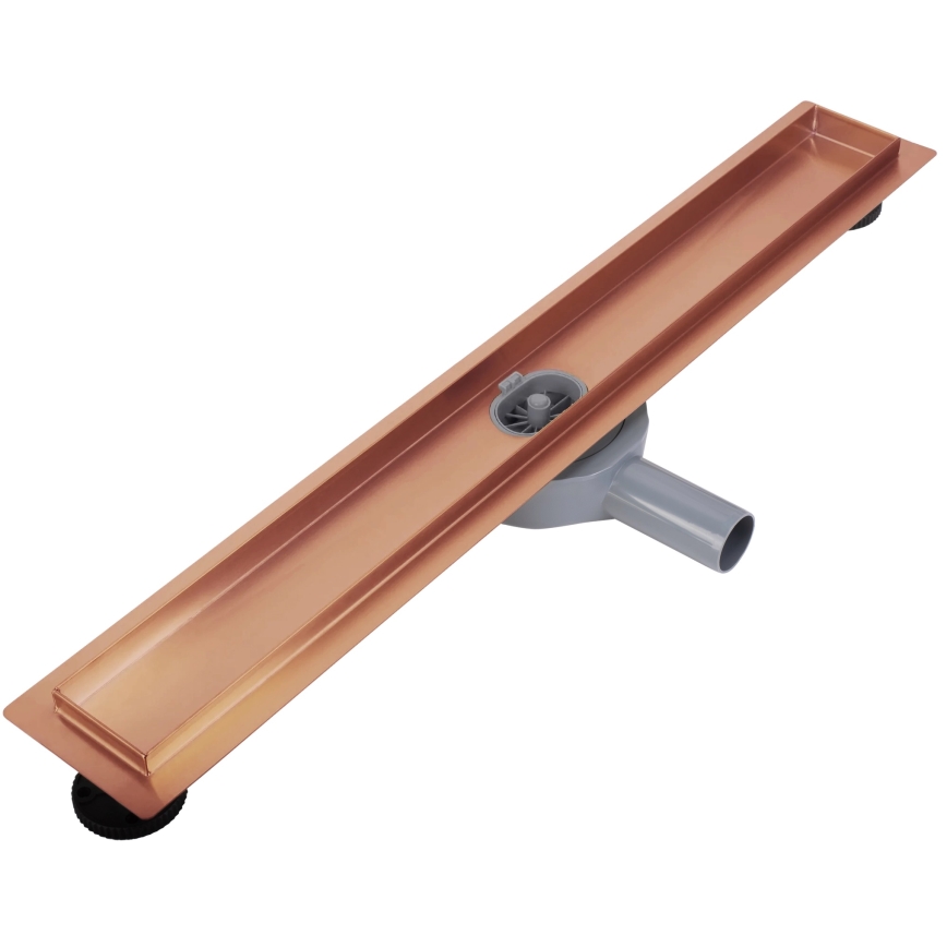 REA-G4802 - Canalina di scarico NEOX PRO 80 cm in rame spazzolato