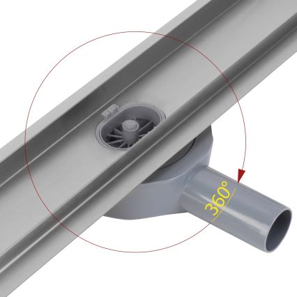 REA-G5806 - Caniveau d'évacuation NEOX PRO 50 cm nickel