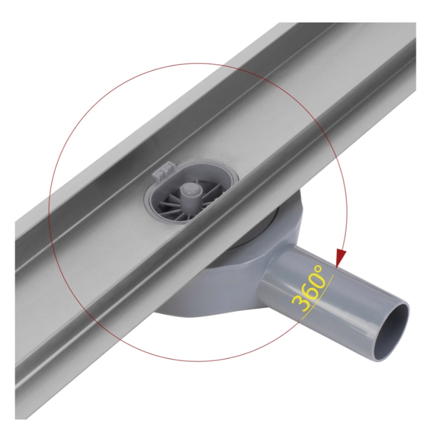REA-G5808 - Canalina di scarico NEOX PRO 70 cm in acciaio inossidabile