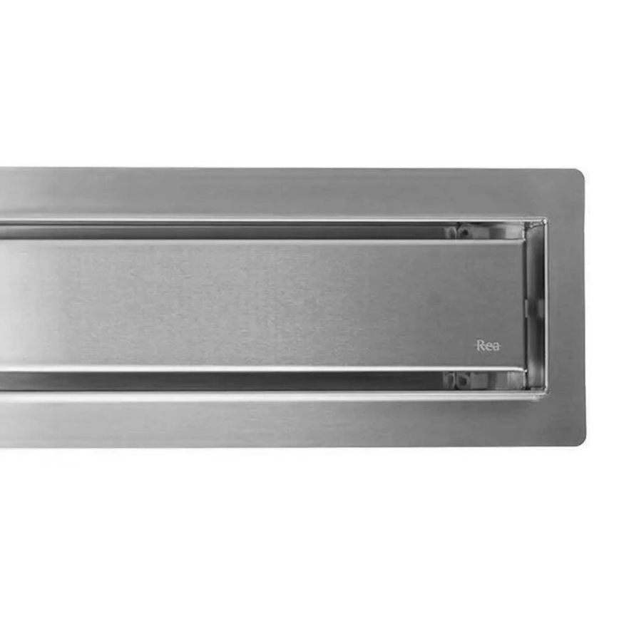 REA-G5810 - Caniveau d'évacuation NEOX PRO 90 cm, finition nickel