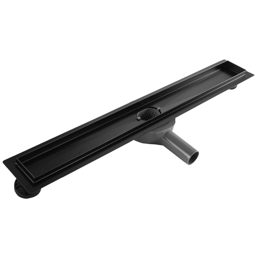 REA-G7802 - Canalina di scarico NEOX PRO 70 cm in acciaio inox/nero