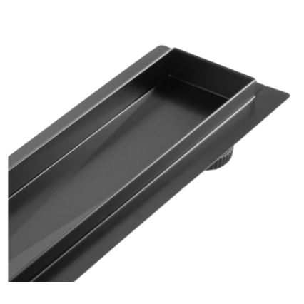 REA-G7803 - Canale di scarico NEOX PRO 80 cm acciaio inox/nero
