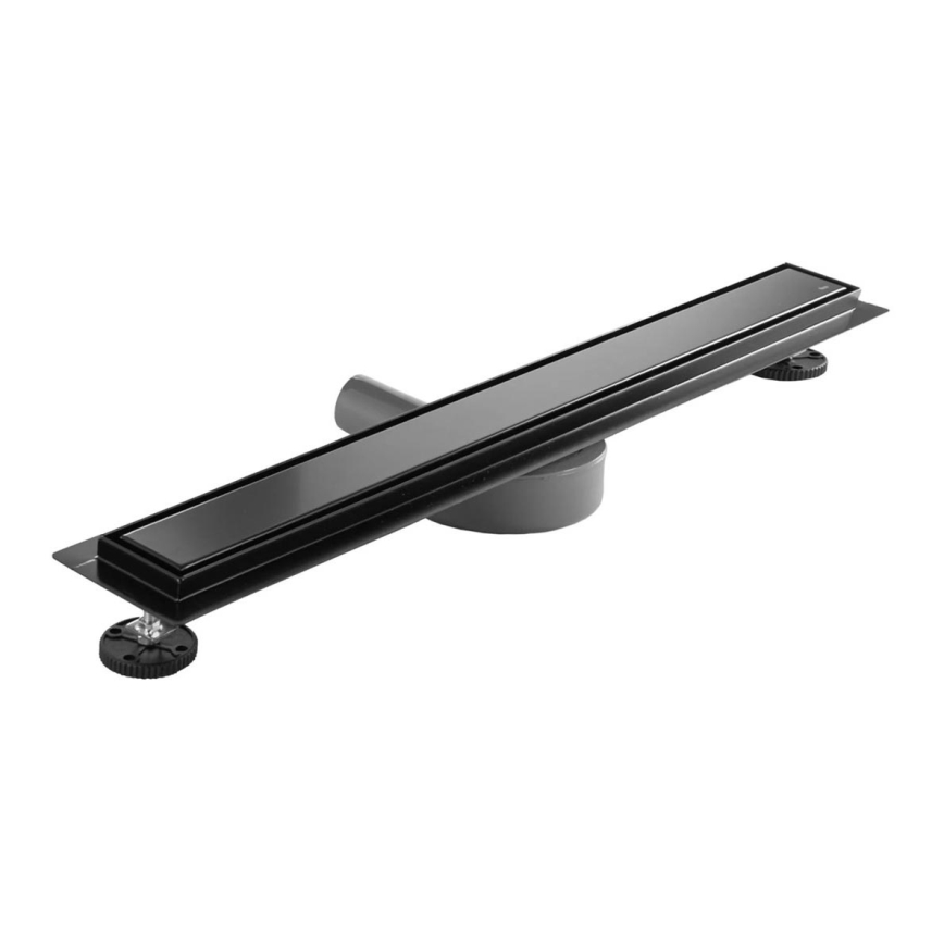 REA-G7803 - Canalina di scarico NEOX PRO 80 cm in acciaio inox/nero