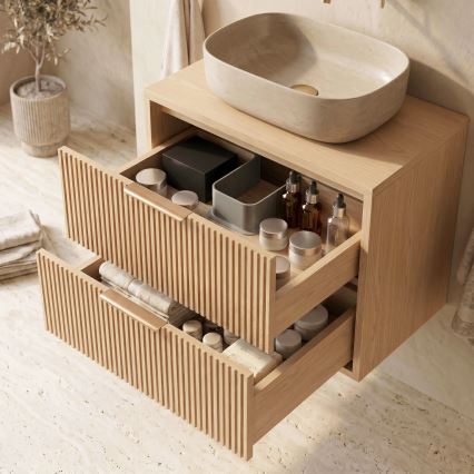 REA-M0408 - Mobile bagno sospeso sotto lavabo MONO 60x47 cm beige