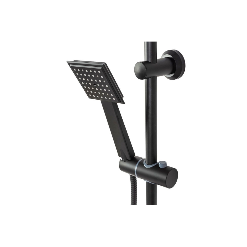 REA-P0636 - Duschset mit Armatur BRAVO matt schwarz