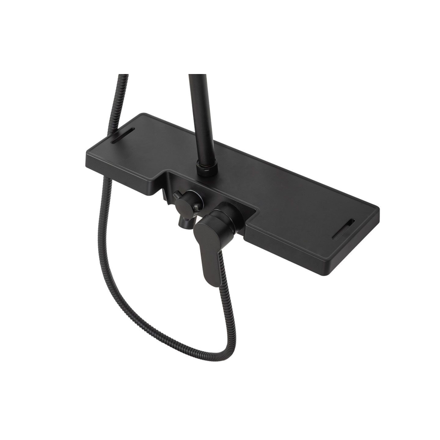 REA-P0636 - Duschset mit Armatur BRAVO matt schwarz