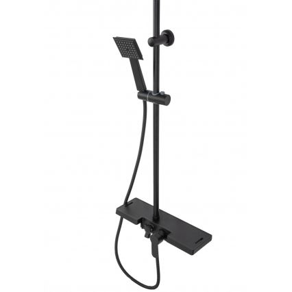 REA-P0636 - Set doccia BRAVO nero opaco