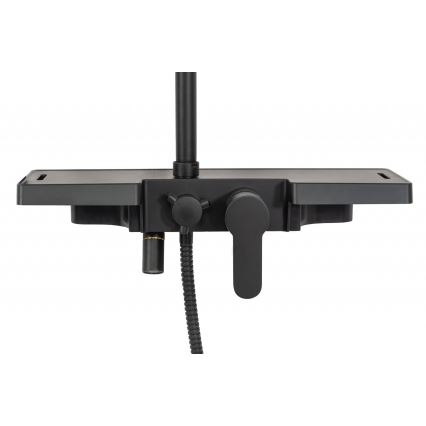 REA-P0636 - Set doccia BRAVO nero opaco