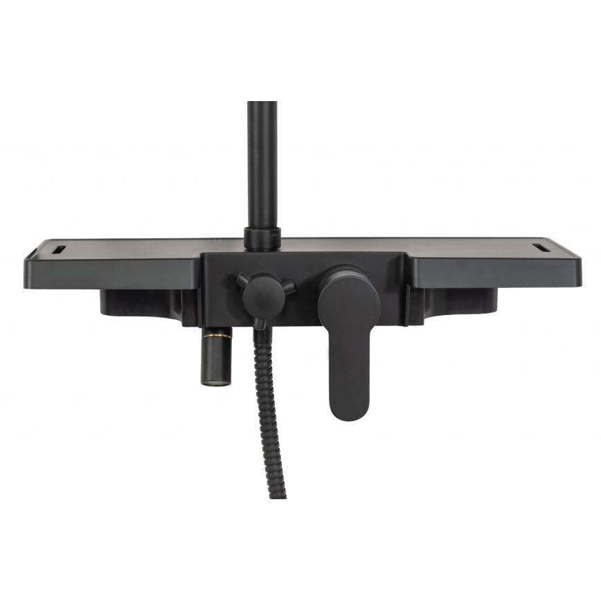 REA-P0636 - Set doccia BRAVO nero opaco