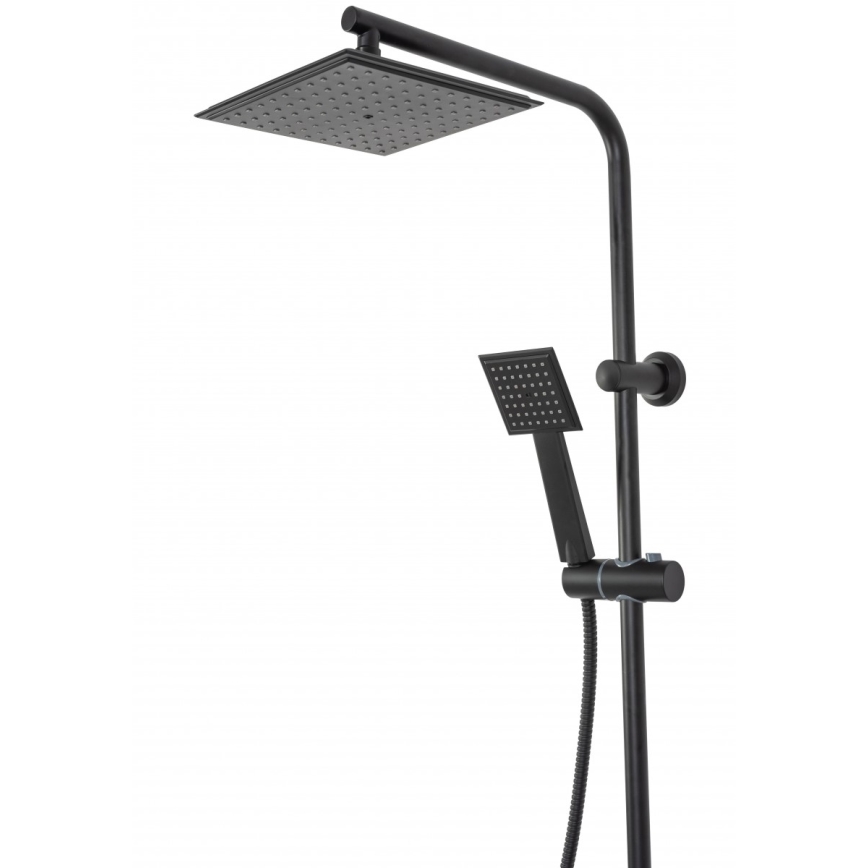 REA-P0636 - Set doccia BRAVO nero opaco