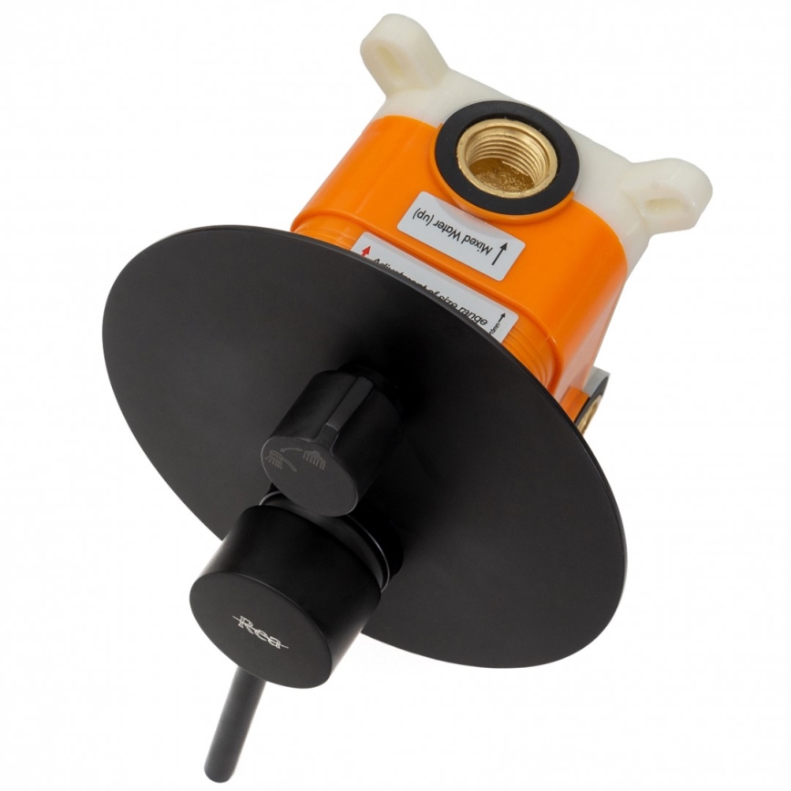 REA-P4100 - Duschset mit Unterputzarmatur LUNGO schwarz