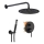 REA-P4100 - Ensemble de douche avec mitigeur encastré LUNGO noir