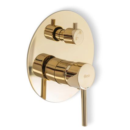 REA-P4110 - Duschset mit Unterputzarmatur LUNGO in Gold