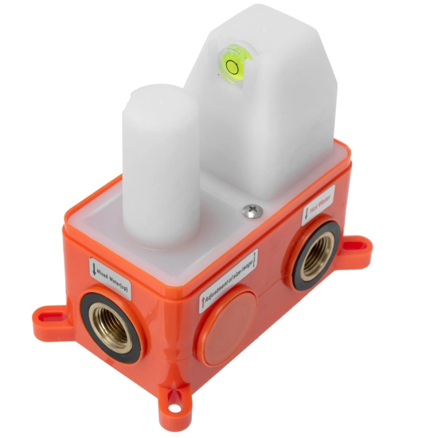 REA-P4160 - Ensemble de douche avec mitigeur encastré LUNGO, finition dorée brossée