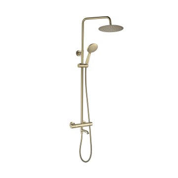 REA-P5960 - Set doccia con miscelatore termostatico LUNGO DIAMOND, finitura oro