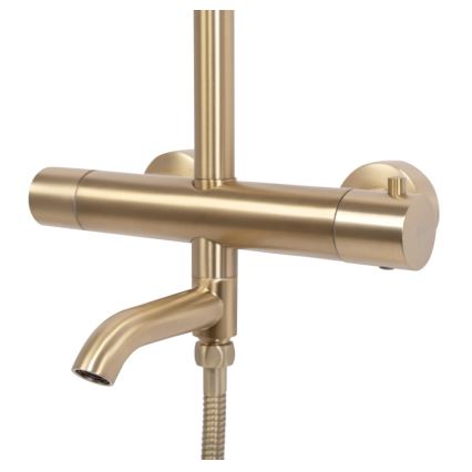 REA-P6604 - Duschset mit Thermostatarmatur LUNGO, gebürstetes Gold