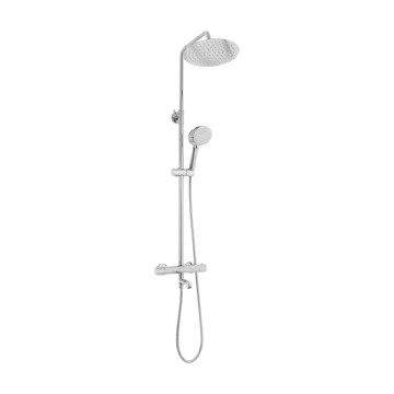 REA-P6607 - Duschset mit Thermostatarmatur LUNGO, glänzender Chrom