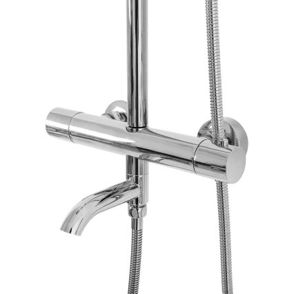 REA-P6607 - Set doccia con miscelatore termostatico LUNGO, cromo lucido