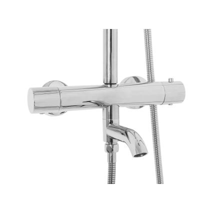 REA-P6607 - Set doccia con miscelatore termostatico LUNGO, cromo lucido