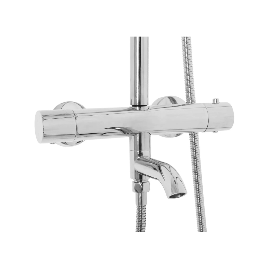 REA-P6607 - Set doccia con miscelatore termostatico LUNGO, cromo lucido