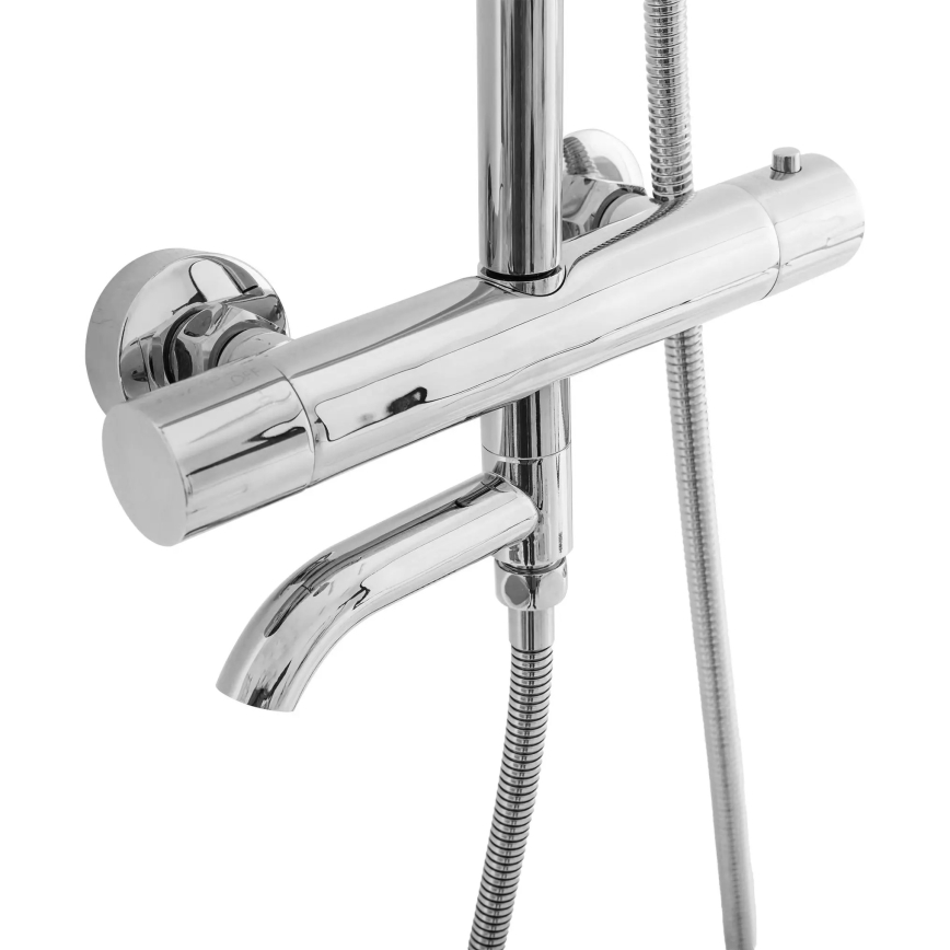 REA-P6607 - Set doccia con miscelatore termostatico LUNGO, cromo lucido