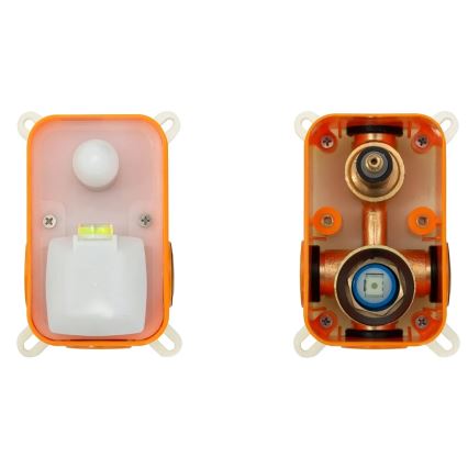 REA-P6609 - Ensemble de douche LUNGO avec mitigeur thermostatique encastré, finition or brossé