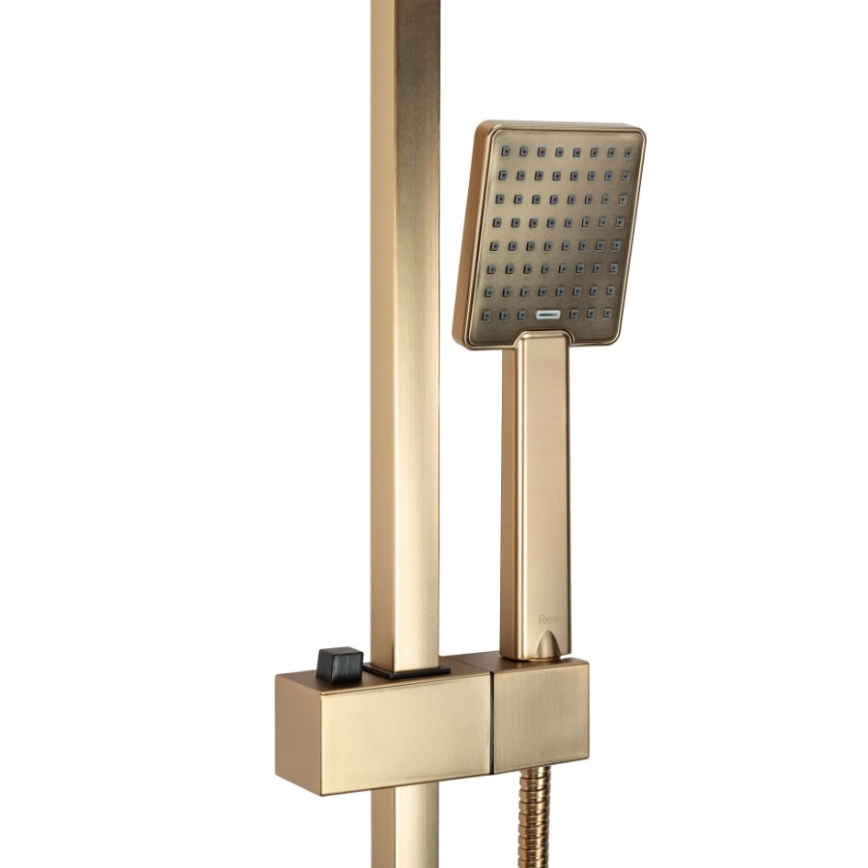 REA-P7050 - Duschset mit Armatur JACK, gebürstetes Gold