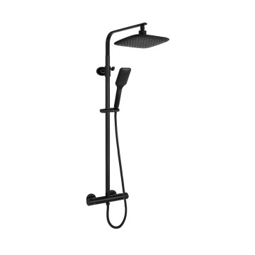 REA-P7101 - Ensemble de douche avec mitigeur thermostatique TOM noir mat