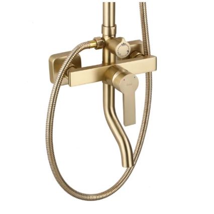 REA-P7841 - Ensemble de douche avec mitigeur ARGUS, finition dorée brossée