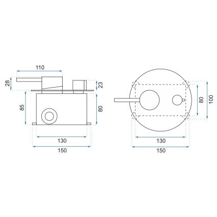 REA-P8007 - Set doccia con miscelatore da incasso LUNGO, cromato lucido