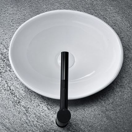 REA-U0133 - Aufsatzwaschbecken SOFIA 34,5 x 41 cm Keramik / glänzend weiß