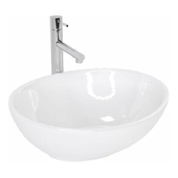 REA-U0133 - Lavabo da appoggio SOFIA 34,5x41 cm ceramica/bianco lucido